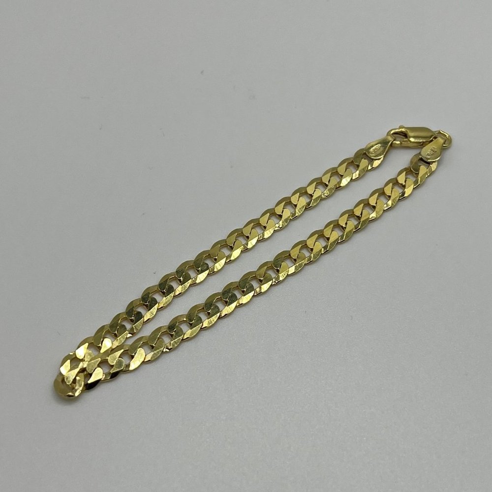 Mens Thick Gold Miami Cuban Curb Bracelet - 8.5" HEAVY - 925 Italy